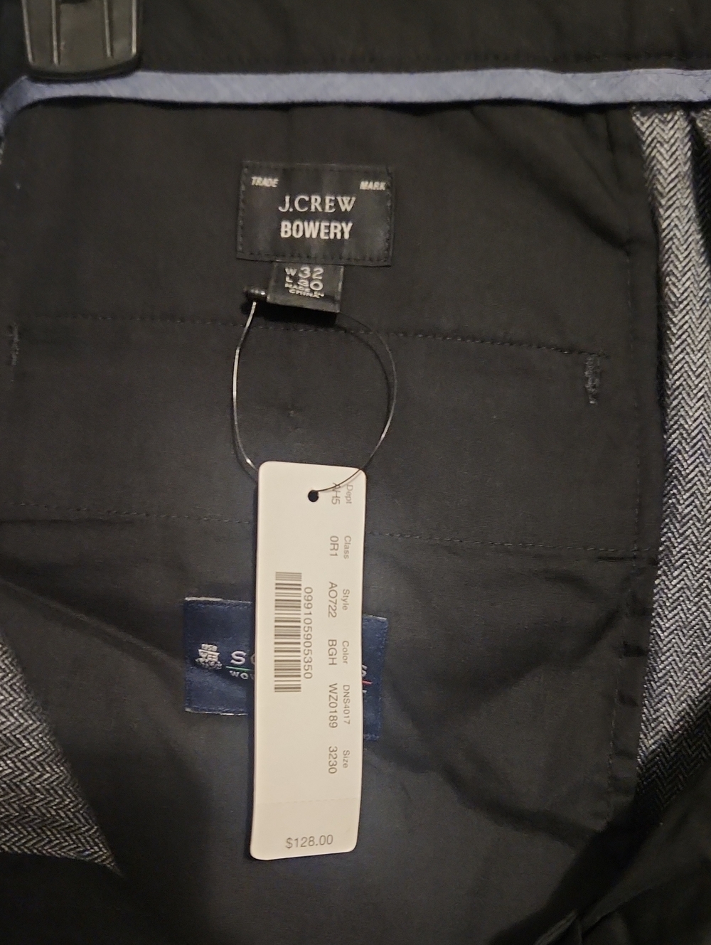 J. Crew Bowery Men’s Black Dress Pants